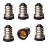 E-Simpo 6pcs E14 to E12 Lamp Base Adapter, EU Small