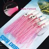 Fishing Bait Rigs Set Squid Lure Rigs,6Packs Soft Plastic Octopus