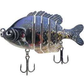 NRVBaits Multi Jointed Fishing Lures Glide Bait Panfish Bluegill Swimbaits Hard Topwater Bass Lures Saltwater Freshwater 3.5in/0.85oz