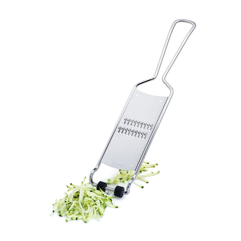 triangle Julienne Grater with Removable Catcher - Ultra-Sharp Stainless Steel
