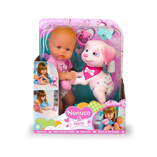 Nenuco & Petuco Baby Doll with Companion Puppy, Accessories for