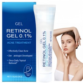 Retinol Gel,Acne Treatment Gel,Acne Control Cream for Face,Anti Acne Gel for Spot Prone Skin,Retinol Moisturizer Cream,Brightens Skin and Improves Elasticity,Face for Pimple Reduce,Without Over Drying