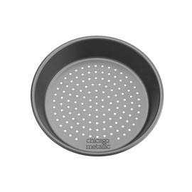 Chicago Metallic Deep Dish Pizza Pan Set of 4, 7 Inch Personal Size, Heavy-Duty Carbon Steel with Perforated Bottom for Crispy Crust, Perfect for Family Pizza Night