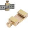 MUNEFE Brass Steel Ruler, Brass Marking Tool, Marking Gauge Stop