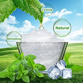 Cristales De Mentol A Granel, 1 Libra, Cristales De Menta Orgánicos 100% Puros | Ideal Para Hacer Vaporizadores De Ducha, Cremas Y Jabones.