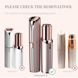 Generation 2 Replacement Heads for Flawless Facial Hair Remover, Replacement Heads for Finishing Touch Flawless Facial Hair Remover Gen 2,Facial Hair Remover Heads with Cleaning Brush for Women,4 Pack