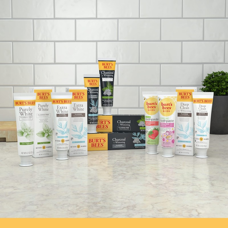 Burt's Bees Kids Toothpaste, Natural Flavor, Fluoride Free, Bubble Bee,