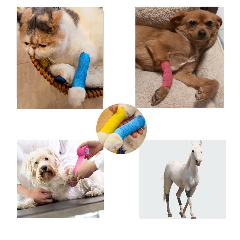 MINGYUE伸縮包帯 弾性包帯 テーピングテープ 自己粘着性 2.5cm×12rolls 手で切れる(肌色)