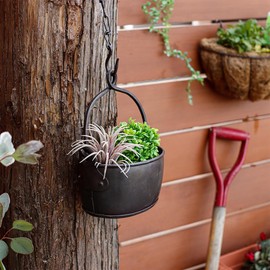 brocant iron oval bucket