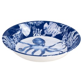 Certified International Sea Life Melamine Large Serving Bowl, 13.75-inch Length