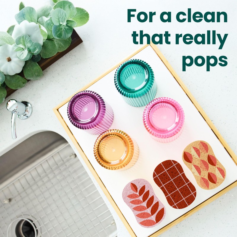 Scotch-Brite Harvest Pop Up Kitchen Sponges, Unique Compressed Kitchen Sponge