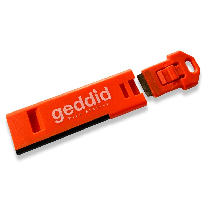 geddid Fire Starter Key Ring with 120 dB Emergency Signal