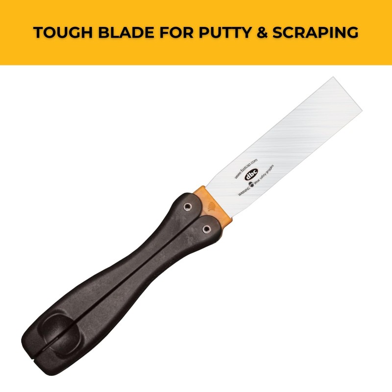 FastCap Pocket Putty Knife with Foldable Nylon Handle for Carpentry