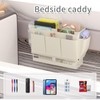 Frjjthchy Bedside Caddy Bedside Organizer,Bed Caddy with 11 Pockets and