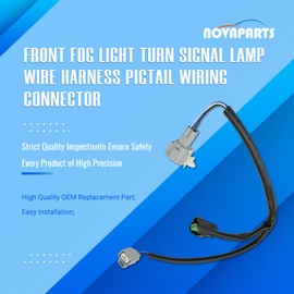 NOVAPARTS Front Fog Light Turn Signal Lamp Wire Harness Pigtail Wiring Connector for 2015-2021 Subaru WRX STI 2.0L 2.5L Replaces # 84981VA010