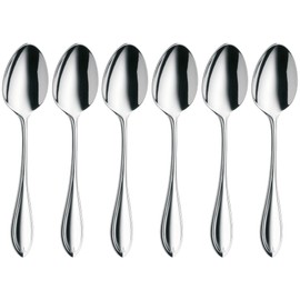 WMF Premiere Espressolöffel Set 6-teilig, 10,8 cm, Cromargan protect Edelstahl poliert, kratzbeständig, spülmaschinenfest