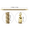 PATIKIL Stanchion Rope, 1.5m/5Ft Barrier Rope Twisted Post Ropes with