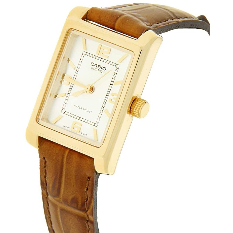 Casio Women's Analogue Quartz Watch with Leather Strap LTP-1234PGL-7A
