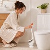 Swan Toilet Brush Set for Bathroom - Long Handle Dense