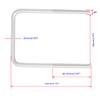 Aopin Square U-Bolt 3.35"(85mm) Inner Width U Bolts Brackets 304