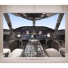 Loccor 6x9ft Fabric Airplane Backdrop Modern Glass Cockpit Men Boys
