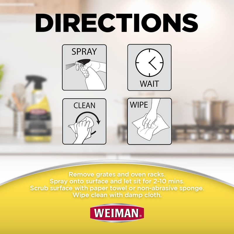 Weiman Heavy Duty Stove and Oven Cleaner and Degreaser for