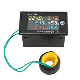 AC Meter Single Phase LCD Digital AC Panel Meter Voltage Current Frequency Amp Watt Power Monitor AC40‑300V 0.00-110.0A