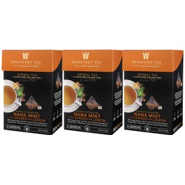 Wissotzky the Signature Collection Tea, Nana Mint with Ginger And Lemon, 16 Count (Pack of 6) by Wissotzky Tea