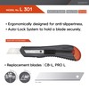 DORCO Professional Quality Utility Box Cutter Knife L301 - Auto-Lock