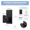 TKZTKZ No Drill Curtain Rod Brackets:Self Adhesive Curtain Rod Holders