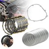Clutch Kit & Friction Steel Plates Cover Gasket Compatible with