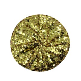 JUMISEE Sparkly Sequin Berets for Women Girls Fashion Beanie Hat Costume Accessories for Festival Party Dance Gold