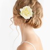 12PCS Elegant 4inch Rose Flower Hair Clips Hairpins Floral Brooches