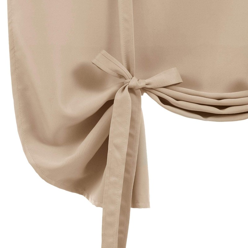 DWCN Blackout Curtains-Tie Up Shade for Window Thermal Insulated Room