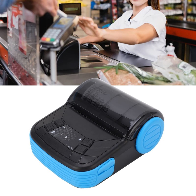 Wireless Thermal Printer, Portable 80mm High Speed Receipt Printer