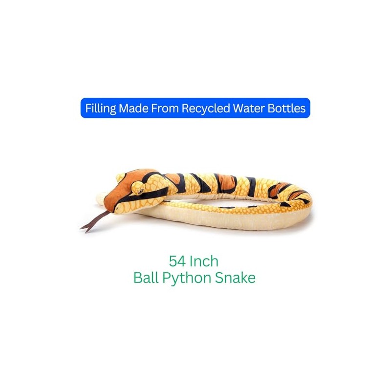 The Petting Zoo Ball Python Snake Stuffed Animal Plushie, Gifts