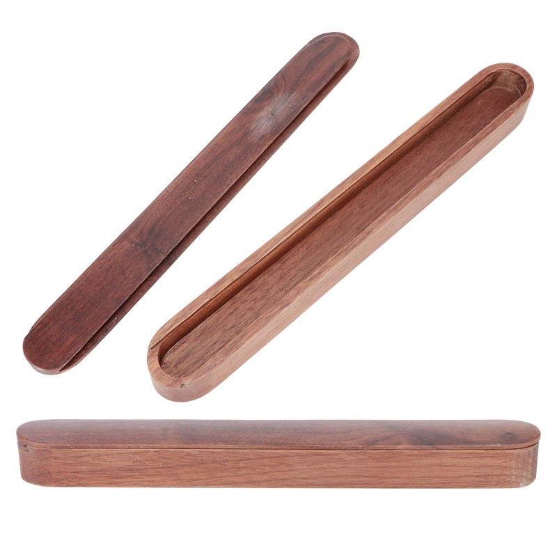 Portable Travel Reusable Wooden Chopsticks Box Spoon Storage Case Container