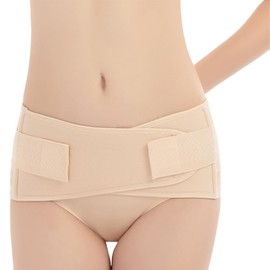 KEWUF 1 x Abdominal Belt After Birth, Belly Belt After Cesarean Section, Cesarean Section Belly Belt, Belly Band After Birth for Women, Recovery Belt After Birth - Apricot