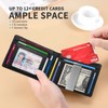 RUNBOX Mens Slim Wallet Larger Capacity with 12 Slots RFID