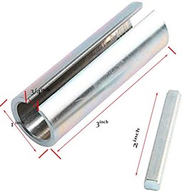 LicBund 5/8" to 3/4 Inch w/Step Key Gas Engine Pulley Crank Shaft Sleeve Adapter Pulley Bore Reducer Bushing Sheave & Key Predator