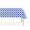 Blue and White Checkered Table Cloth Party Disposable Table Cover,137cmx274cm