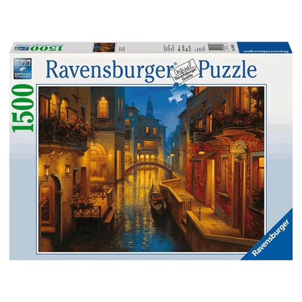 Ravensburger Waters of Venice 1500 Piece Jigsaw Puzzle for Adults – Softclick Technology Means Pieces Fit Together Perfectly