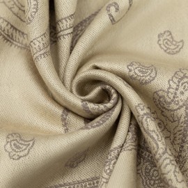 Women Paisley Scarf,Ciormis Fringed Paisley Pashmina Shawls and Wraps for Women Formal Dress(CA-Beige&Camel)
