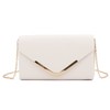 LUI SUI Women Faux Leather Envelope Handbag Bridal Wedding Evening