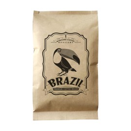 Kakashi Coffee Brazilian Premium Coffee, Beans, Medium Roasting, Nut Flavor, Light Flavor, Whole Body Straight Coffee (Brazil Roasted After Orders, 6.0 oz (170 g)