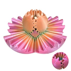 3D Printed Gearsphere, 6cm Steampunk Whirling Wonder Fidget Gear Ball, Assembled Completed Gear Sphere Fidget, Fun Gear Ball Fidget For Children Adults Decompression (Candy Color)