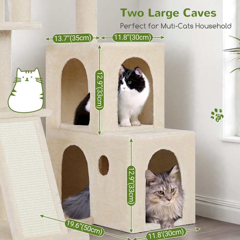 Globlazer F50 Cat Tower for Adult Indoor Cats, 50-inch Heavy
