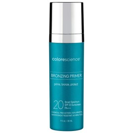 Colorescience Bronzing Primer SPF 20, Water Resistant Mineral Sunscreen, Broad Spectrum SPF 20 UVA/UVB Skin Protection, 1 Fl Oz (Pack of 1)