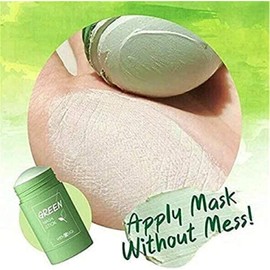 Té Verde Limpiadora Mascarilla SóLida Limpiadora De Acné Belleza Piel Té Verde Planta Hidratante Mascarilla SóLida Stick Mascarilla Limpia Mascarilla De Barro Control De Aceite Espinillas Reducir Los Poros Mascarilla De Frotis