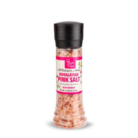 Bake and Tango Himalayan Pink Salt with Grinder – All-Natural, No Additives, 12.88oz – Gourmet Mineral-Rich Salt for Fresh Grinding, Cooking, and Seasoning